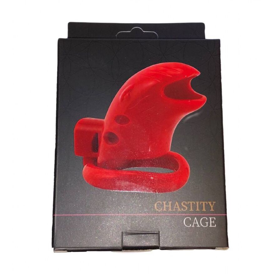 Пояс верности с тремя кольцами Runye Chastity cage прозрачный