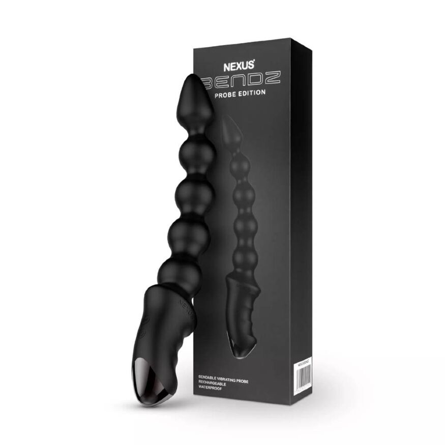 Анальная елочка с вибрацией Nexus Bendz черная, 29.2 х 3.6 см