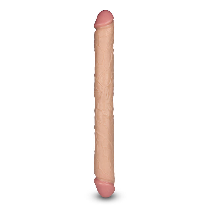 Двосторонній фалоімітатор - King-Sized Realistic Slim Ultra Double Dildo 17"