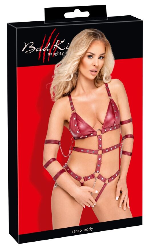Боді - 2480514 Bad Kitty Strap Body, red - L