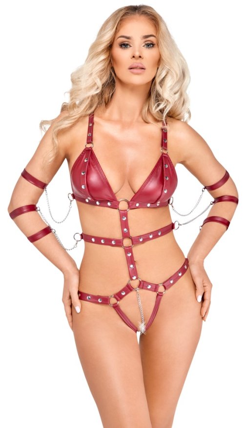 Боді - 2480514 Bad Kitty Strap Body, red - L