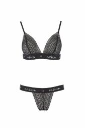 Комплект білизни в сіточку GLAMISS SET black S/M - Passion