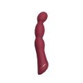 Вибратор классический гибкий Chisa Lust Ripple Lapper, бордовый
