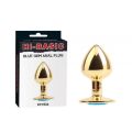 Анальная пробка метал Blue Gem Anal Plug Hi-Basic Chisa