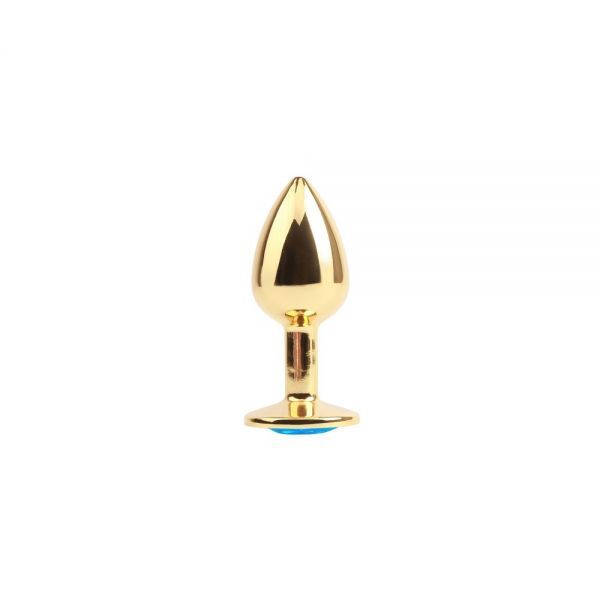 Анальная пробка метал Blue Gem Anal Plug Hi-Basic Chisa