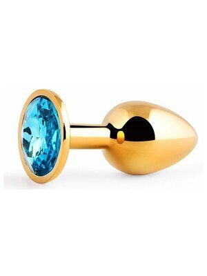 Анальная пробка метал Blue Gem Anal Plug Hi-Basic Chisa