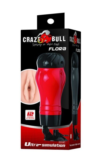 Мастурбатор анус с вибрацией CRAZY BULL - Flora Anus, BM-00900T47Z-1