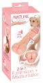Мастурбатор-насадка 2 IN 1 Nature Skin Extension + Masturbator (Анал)