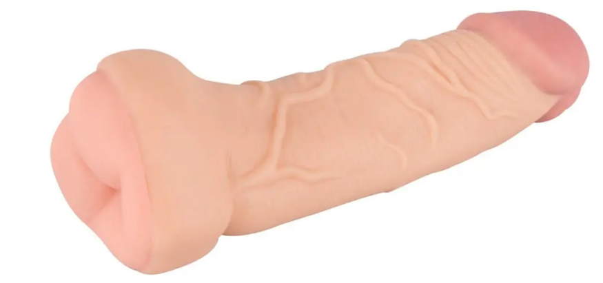 Мастурбатор-насадка 2 IN 1 Nature Skin Extension + Masturbator (Анал)