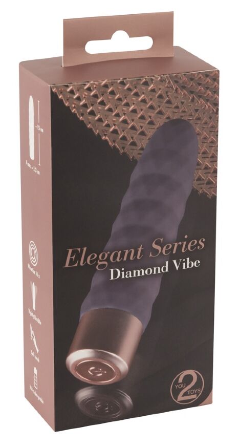 Экстравагантный вибратор с 10 режимами вибрации Elegant Diamond Vibe