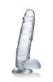 CN-09-0702-00 Фаллоимитатор реалистичный на присоске Jock C-Thru прозрачный, 23 см