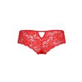 Трусики-бразиліана з квіткового мережива Passion RAJA THONG S/M, red