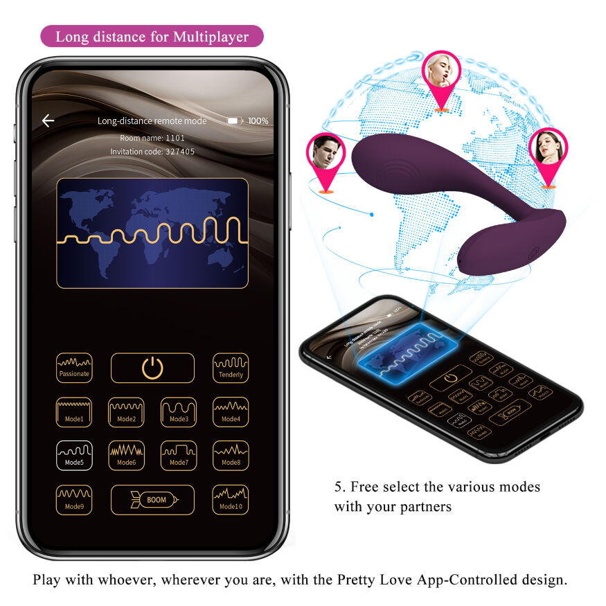 Вібромасажер серії G-Spot APP від Pretty Love - Baird Purple, BI-014992HP-1