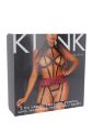 BDSM-костюм учениці Leg Avenue Harness teddy &amp; skirt S Black, портупея, мініспідниця, екошкіра