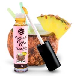 Блеск для губ с эффектом вибрации Secret Play - LIP GLOSS Vibrant Kiss Pina Colada, 6 грамм