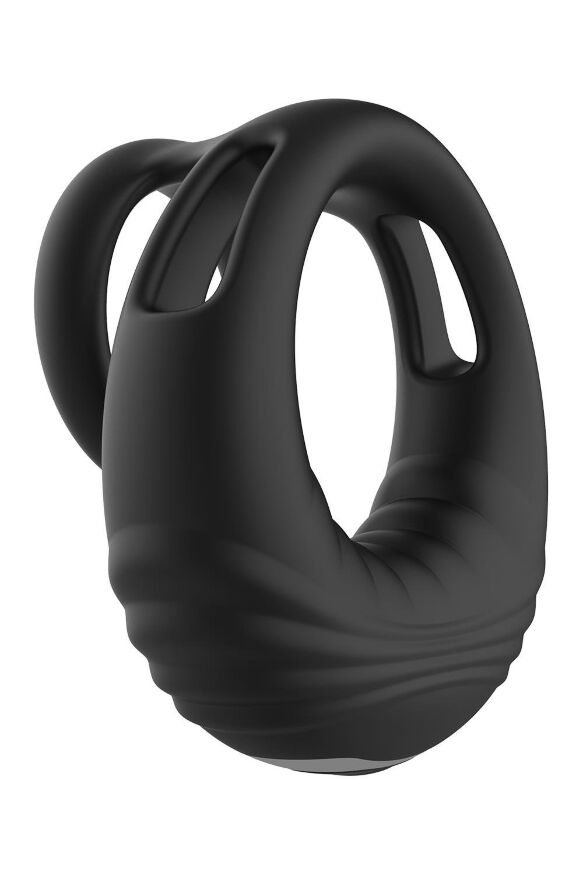 Ерекційне віброкільце Dreamtoys Ramrod з пультом, чорне