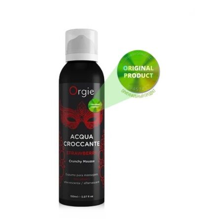 Шипучая увлажняющая пенка для массажа Acqua Crocante 150 мл.аромат: клубника ORGIE