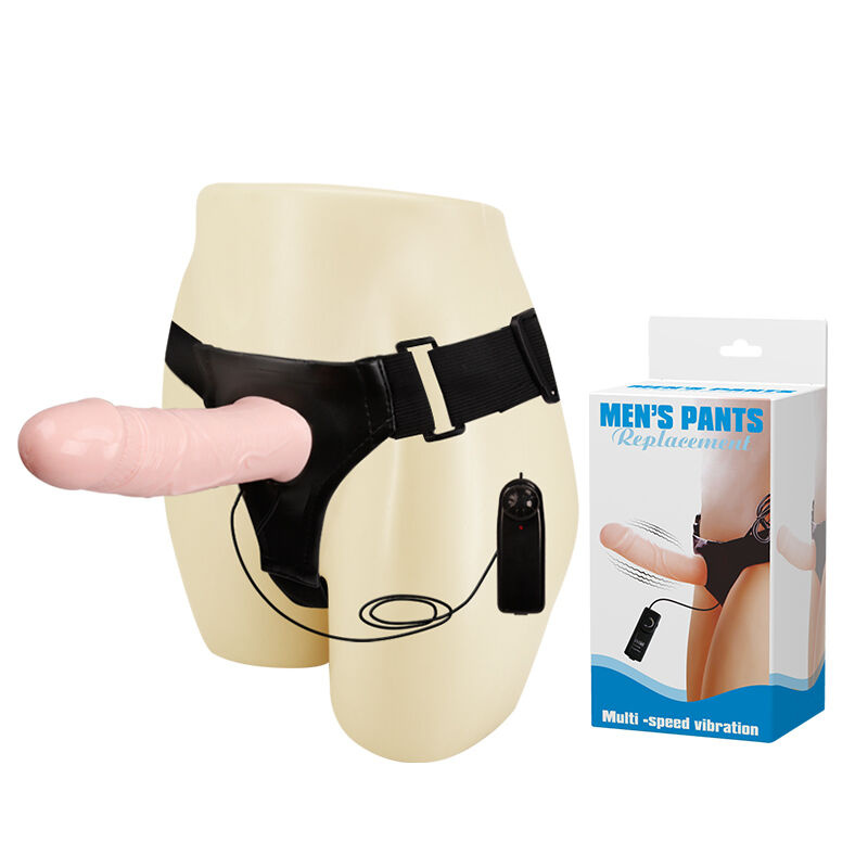 Страпон-протез - Men's Pants Replacement Vibrating Strap On, 16,5 см
