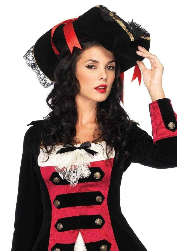 Шляпа пирата женская Swashbuckler Pirate Hat от Leg Avenue, черная