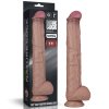 Огромный фаллоимитатор с хребтом - Dual Layered Bendable Silicone Cock XXL 14.5'' Мулат