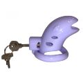 Пояс верности с тремя кольцами Runye Chastity cage лиловый
