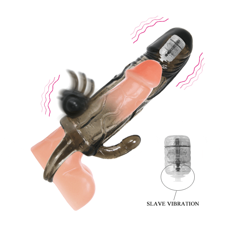 Насадка на член - Brave Man Vibrating Penis Sleeve Black