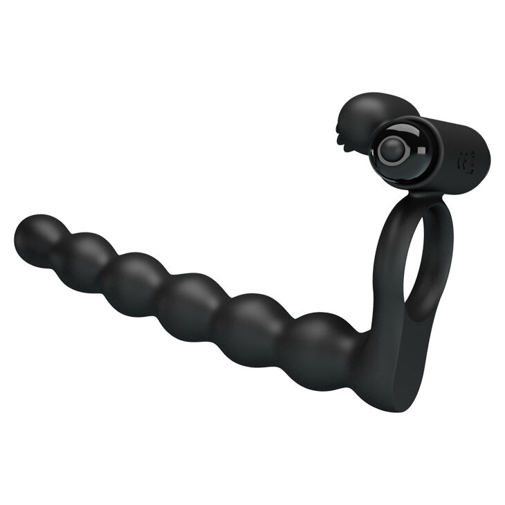 Насадка на член для подвійного проникнення Pretty Love Hercules Penis Sheath III Black