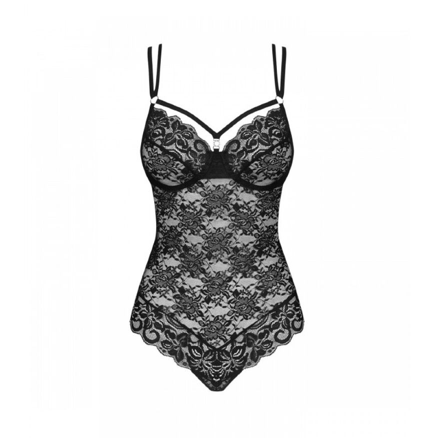 Боди Obsessive 860-TED - 1 Teddy black L/XL