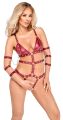 Боді - 2480514 Bad Kitty Strap Body, red - XL