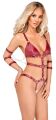 Боді - 2480514 Bad Kitty Strap Body, red - XL