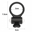 Ерекційне віброкільце Power Clit Cockring, Black