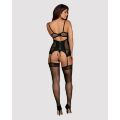 Комплект Obsessive Amallie корсет и стринги L/XL