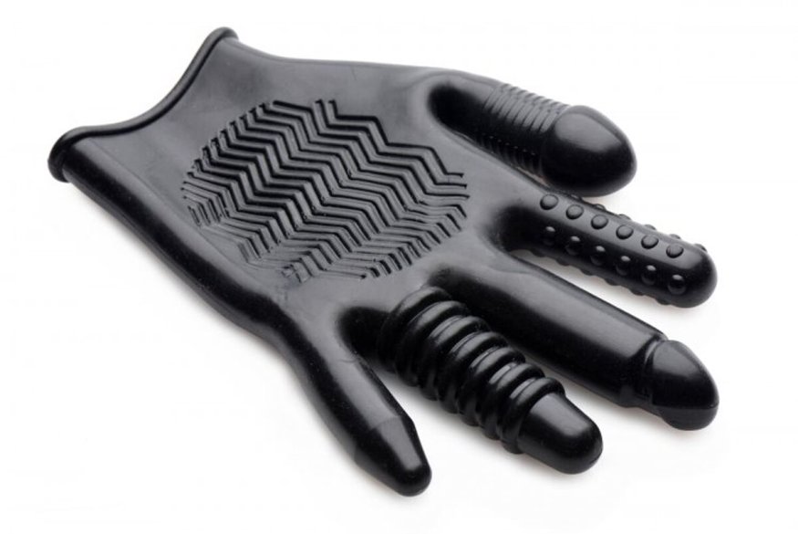 Перчатка с разными текстурами Master Series Pleasure Poker Textured Glove
