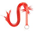 Флоггер с цветком DS Fetish Flogger L red with flower