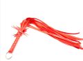 Флоггер с цветком DS Fetish Flogger L red with flower