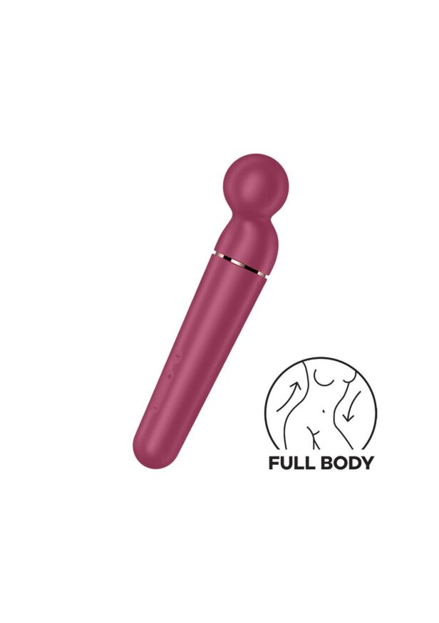 Мікрофон Satisfyer Planet Wand-er для масажу та точкової стимуляції ерогенних зон, бордовий