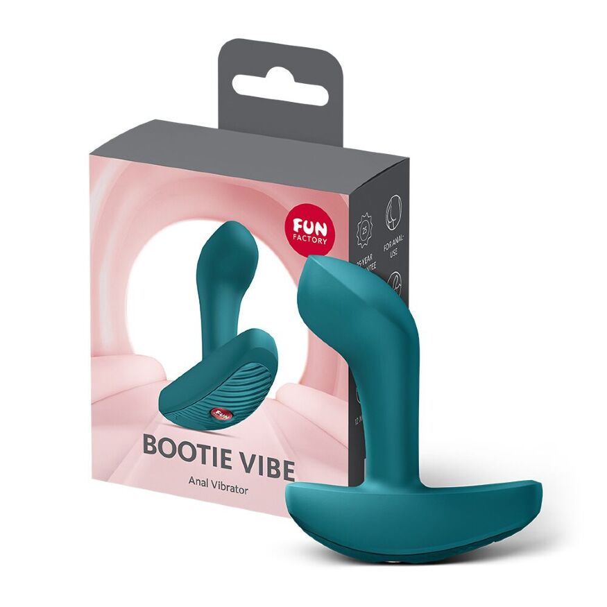 Анальная пробка Fun Factory Bootie Vibe Bottle Green
