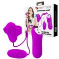 Виброяйцо с клиторальным стимулятором - Pretty Love Suction &amp; Vibro Bullets Purple