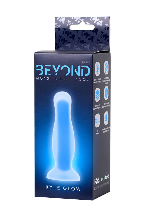 Анальна втулка світиться в темряві Beyond By Toyfa Kyle Glow, водонепроникна, силікон