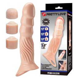 Насадка на член - Pretty Love Adjustable Penis Sleeve Extender 3.0"