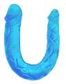 Двосторонній фалоімітатор - Double Dong Blue, 29,8 см