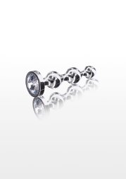 Анальна ялинка S. металева з каменем Diamond Star Beads ToyJoy