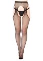 Колготки сетка с имитацией чулок One Size Daring Intimates, черные