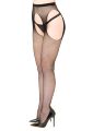 Колготки сетка с имитацией чулок One Size Daring Intimates, черные