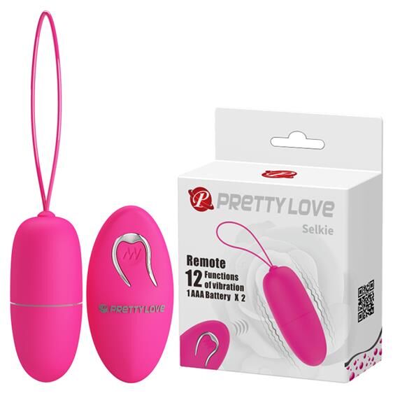 Стильне віброяйце з оксамитового силіконуPretty Love Selkie Vibrating Egg Pink