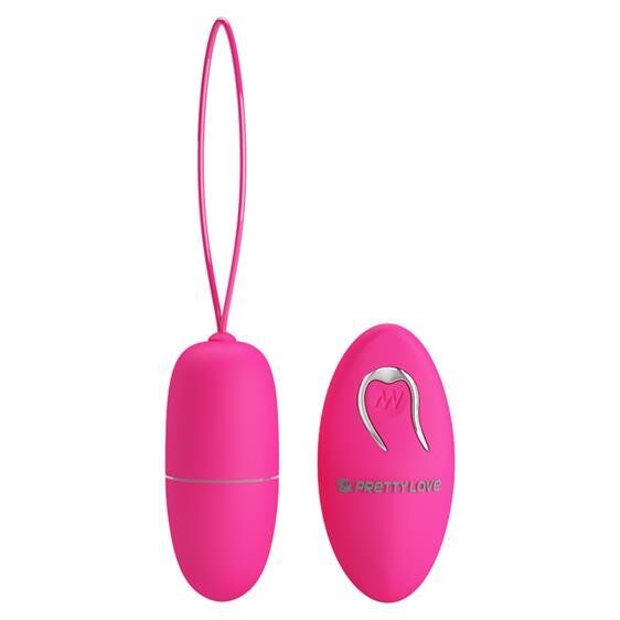 Стильне віброяйце з оксамитового силіконуPretty Love Selkie Vibrating Egg Pink