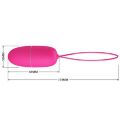 Стильне віброяйце з оксамитового силіконуPretty Love Selkie Vibrating Egg Pink