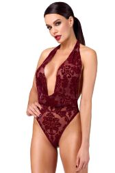 Боди Noir Handmade F386 Kink Royal cascade bodysuit L