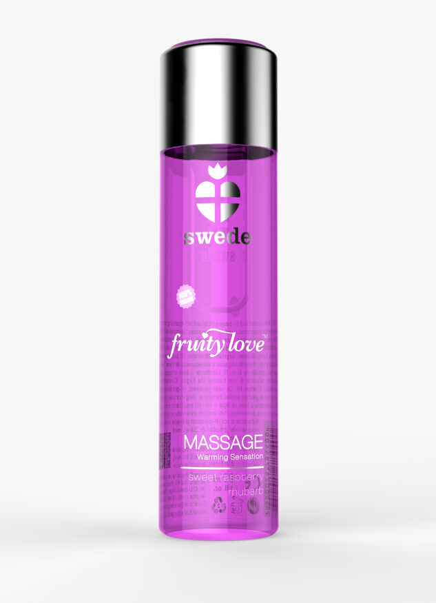 Масажна олія - Swede Fruity Love Sweet Raspberry Rhubarb, 60 мл
