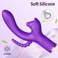 Вибромассажер с анальным и клиторальным стимулятором Boys of Toys - Patty Purple, BS6000059